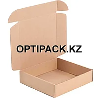 Коробка картонная самосборная с ушками 20x20x5 см