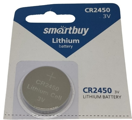 Батарейка Smartbuy CR2450 1 шт - фото 1 - id-p112685613