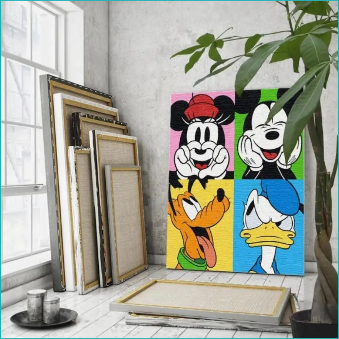 Картина по номерам "Микки Маус и друзья" (Disney) Поп-Арт 40х50 - фото 4 - id-p112685614