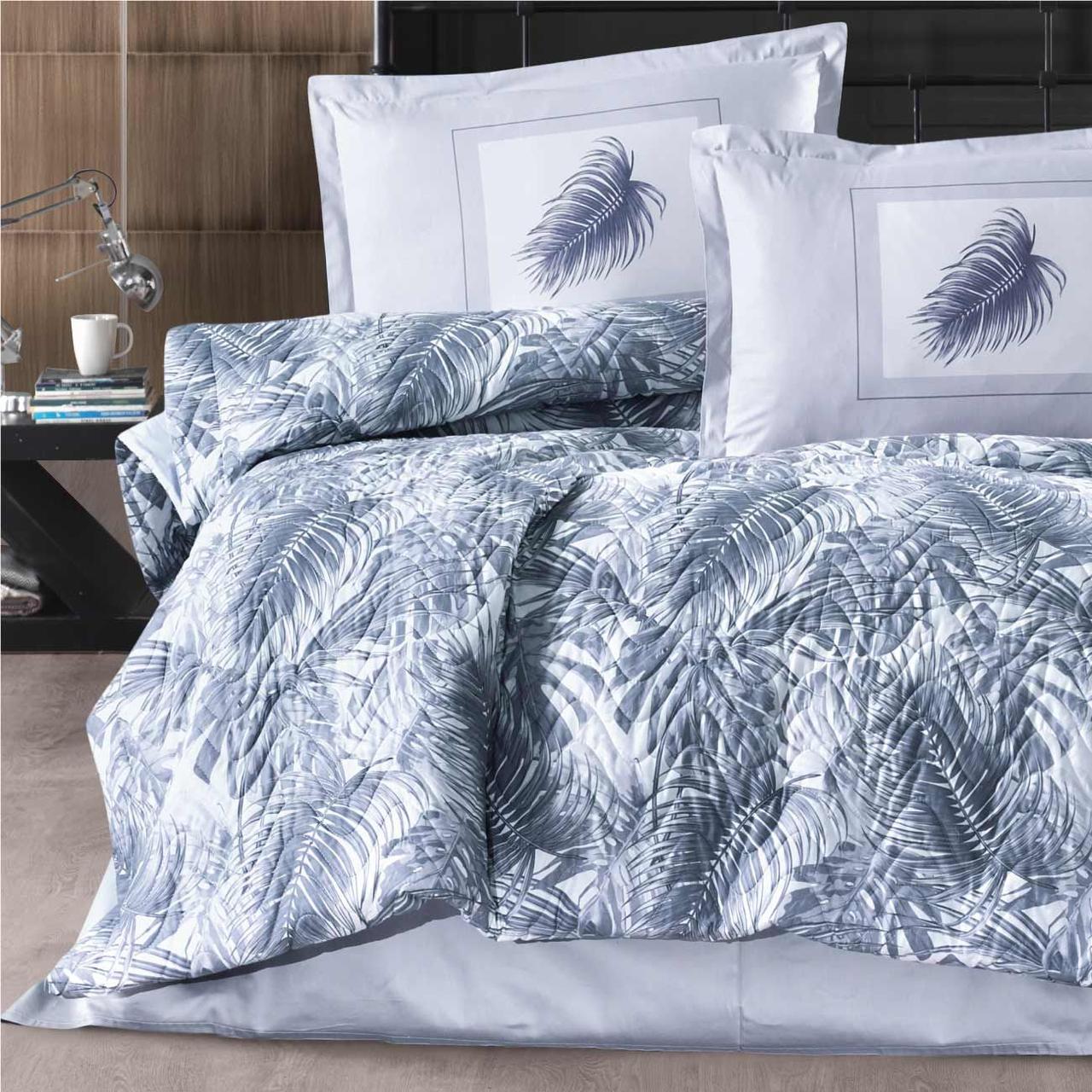 Набор постельного белья с одеялом Ранфорс 4 сезона Clasy Puma V2 (1.5 спальное) Blue Турция - фото 3 - id-p112685639
