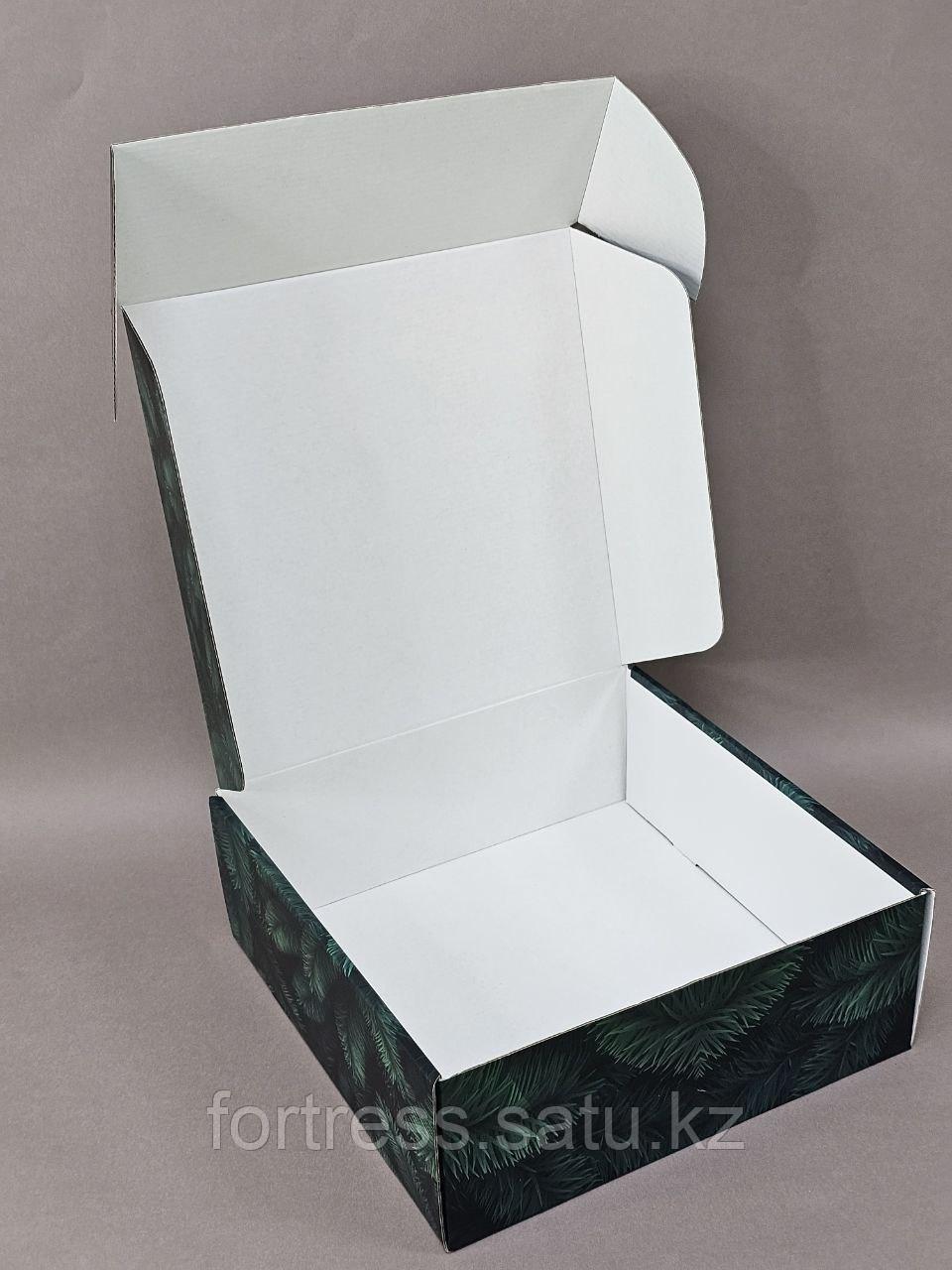 Коробка из микрогофры 28*28*10см с печатью глянец - фото 3 - id-p104870353