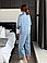 Пижама Victoria's Secret с длинным рукавом и штанами однотонная с ажурными вставками, фото 6