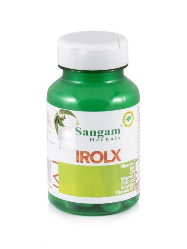 Айролкс Сангам Хербалс - при дефиците железа / Irolx Sangam Herbals 60 табл