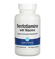 Lake avenue бенфотиамин и тиамин, 250мг, 120 растительных капсул