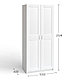 Шкаф МАКС, 2 двери, 100х61х233 см, белый, фото 2