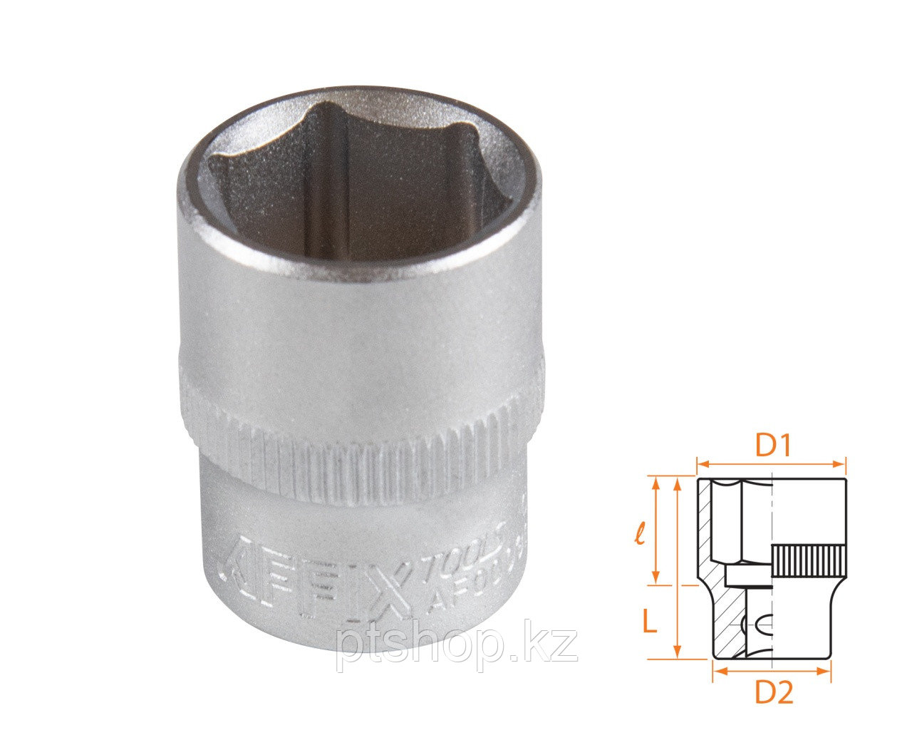 AFFIX Головка торцевая стандартная шестигранная 3/8", 16 мм AFFIX AF00030016