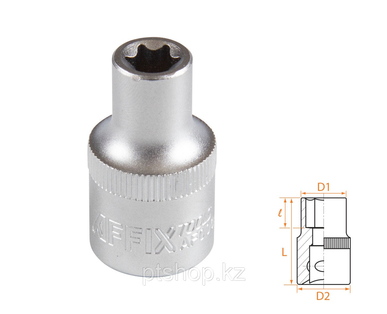 AFFIX Головка торцевая TORX Е-стандарт 1/2", E10 AFFIX AF00043010