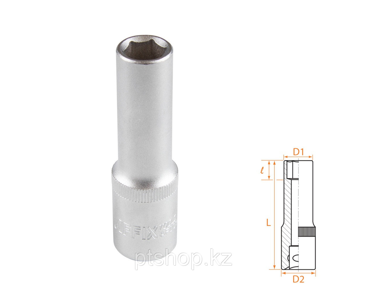 AFFIX Головка торцевая глубокая шестигранная 1/2", 12 мм AFFIX AF00140012