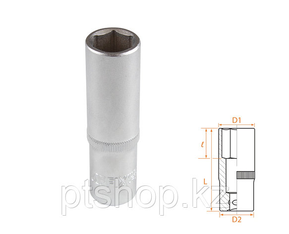 AFFIX Головка торцевая глубокая шестигранная 1/2", 15 мм AFFIX AF00140015, фото 1