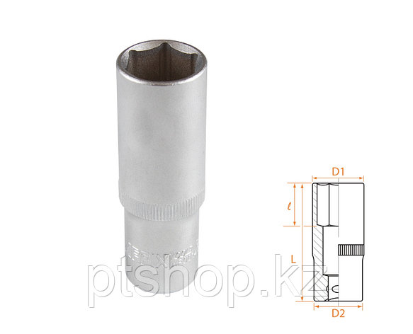 AFFIX Головка торцевая глубокая шестигранная 1/2", 19 мм AFFIX AF00140019, фото 1