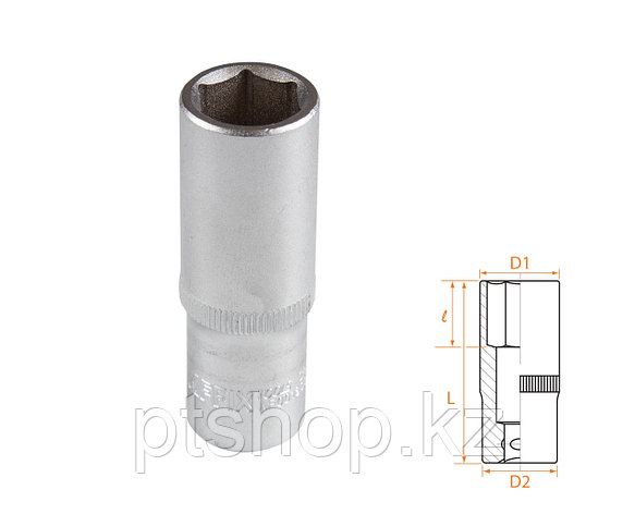 AFFIX Головка торцевая глубокая шестигранная 3/8", 15 мм AFFIX AF00130015, фото 1