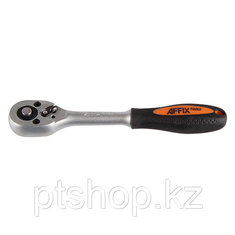 AFFIX Трещотка 1/4", 45 зубцов, флажковая с кнопкой AFFIX AF01021405, фото 1