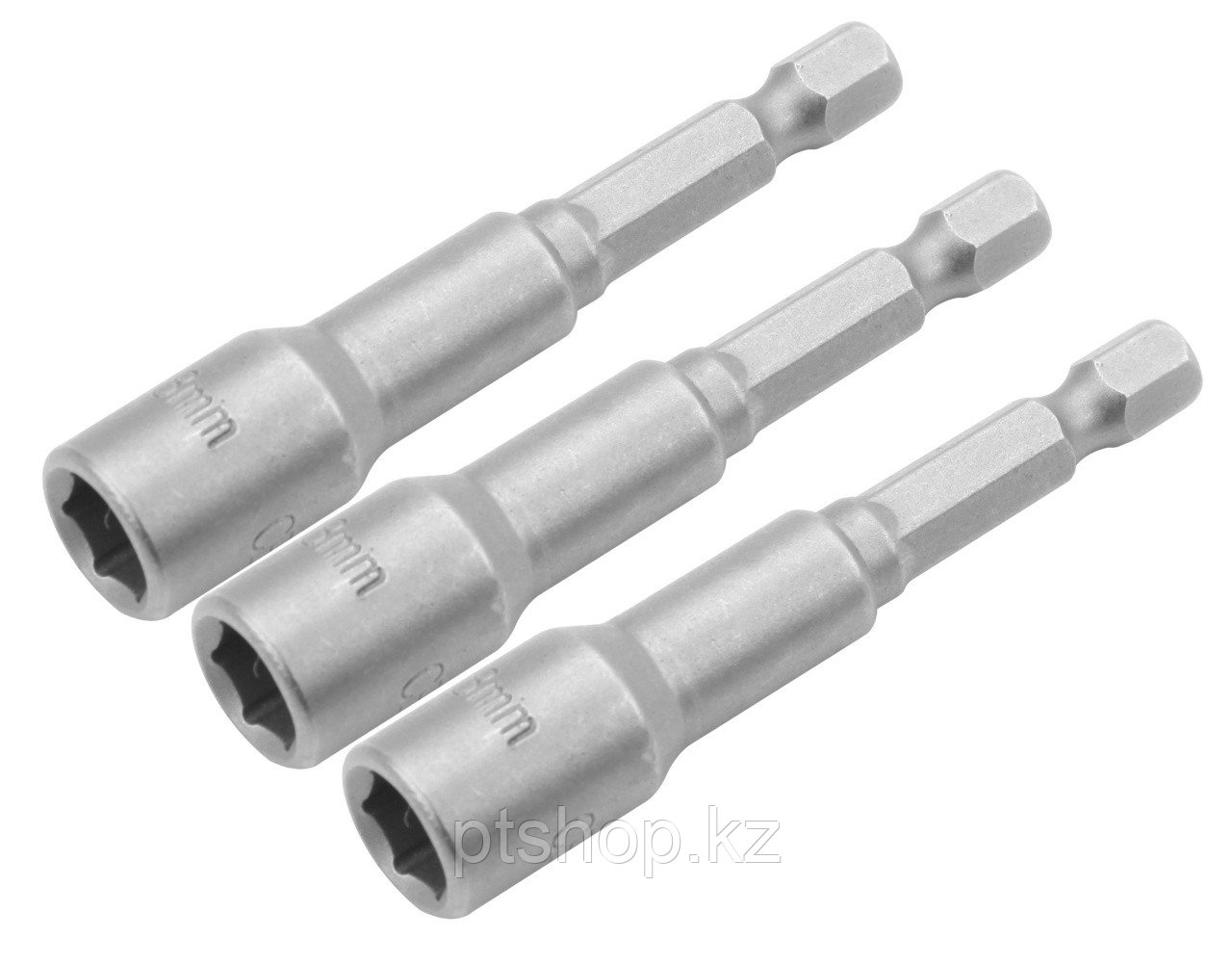 TOLSEN Набор головок для шуруповерта шестигранных 1/4", 6 мм, 65 мм, магнитных, 3 предмета TOLSEN TT77841