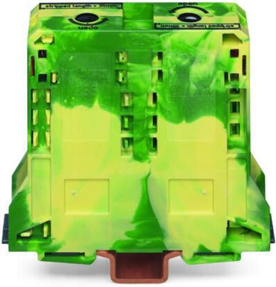 2-проводная проходная клемма; 95 мм²; CAGE CLAMP; желто-зеленый WAGO 285-197
