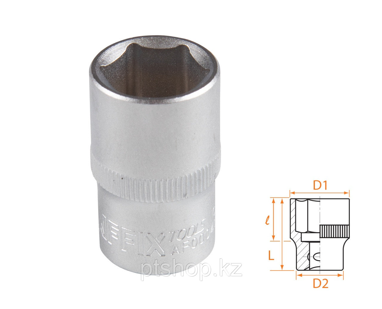 AFFIX Головка торцевая стандартная шестигранная 1/2", 17 мм AFFIX AF00040017