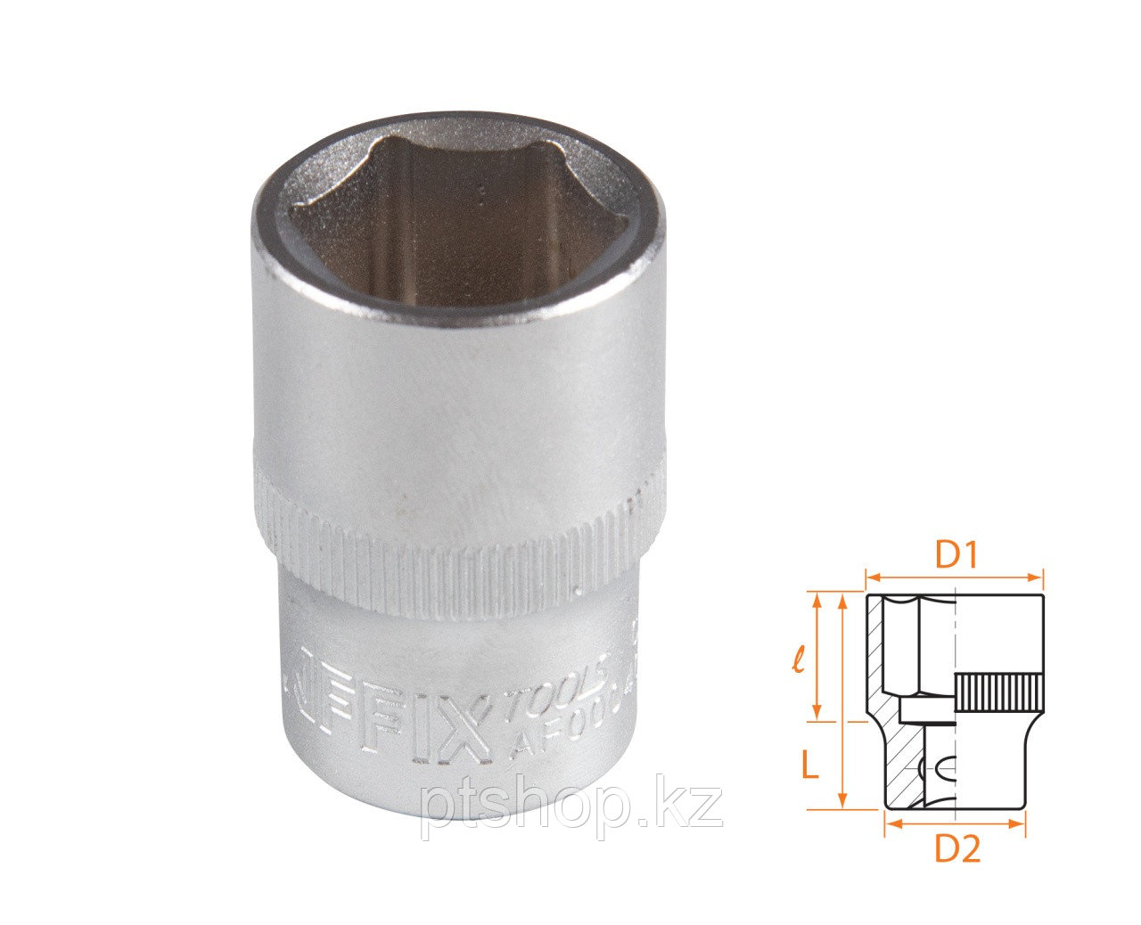 AFFIX Головка торцевая стандартная шестигранная 1/2", 18 мм AFFIX AF00040018