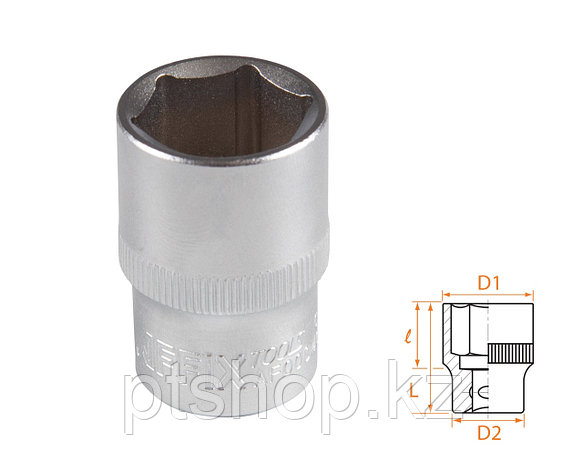 AFFIX Головка торцевая стандартная шестигранная 1/2", 19 мм AFFIX AF00040019, фото 1