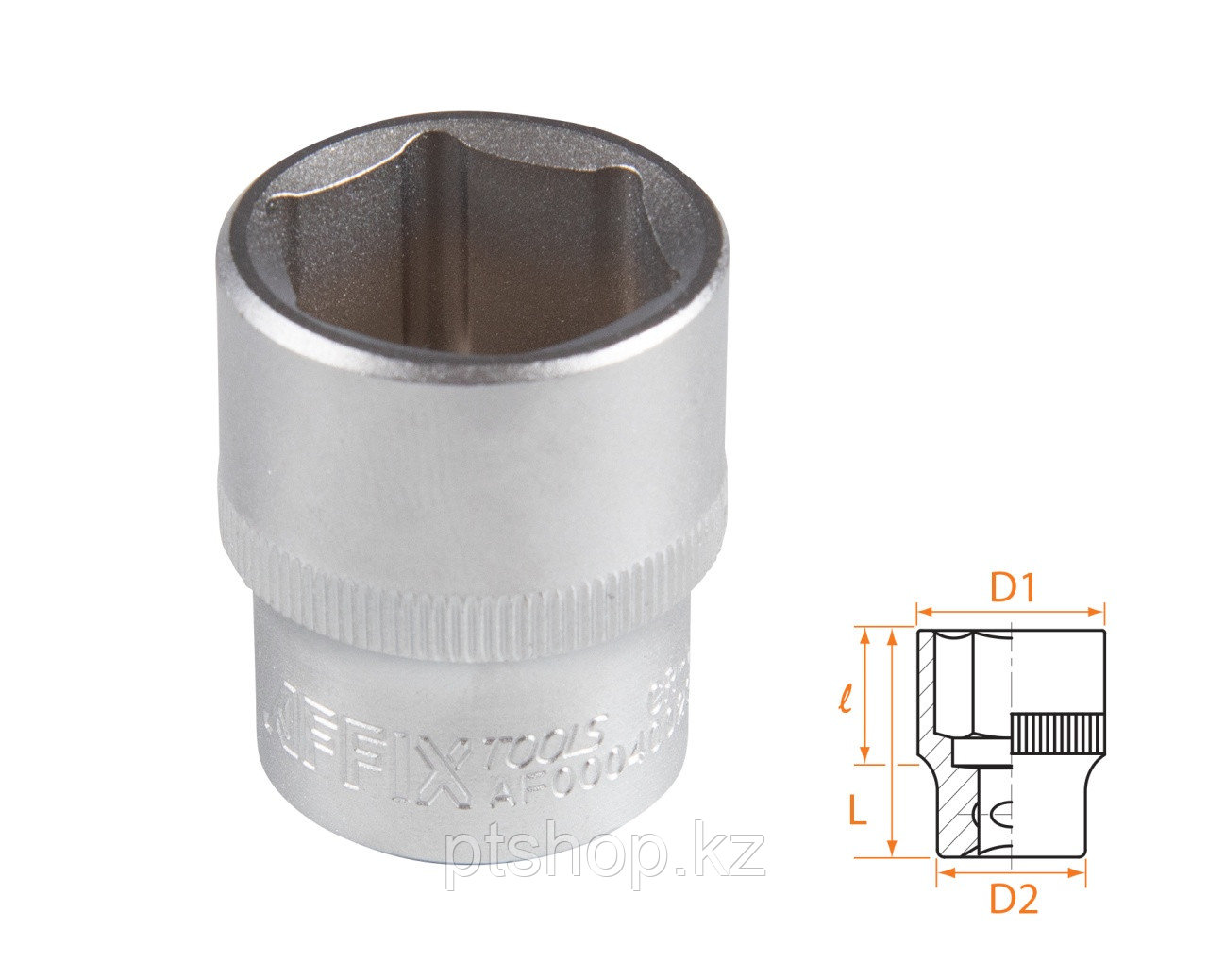 AFFIX Головка торцевая стандартная шестигранная 1/2", 23 мм AFFIX AF00040023