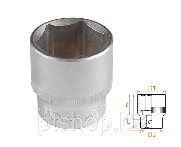 AFFIX Головка торцевая стандартная шестигранная 1/2", 32 мм AFFIX AF00040032, фото 1