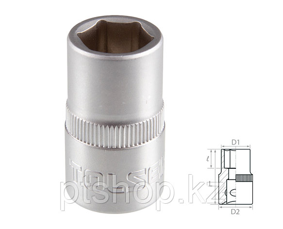 TOLSEN Головка торцевая стандартная шестигранная 1/2", 12 мм TOLSEN TT16512, фото 1
