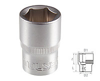 Головка торцевая стандартная шестигранная 1/2" 17 мм TOLSEN TT16517