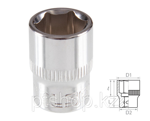 TOLSEN Головка торцевая стандартная шестигранная 3/8", 13 мм TOLSEN TT16313, фото 1