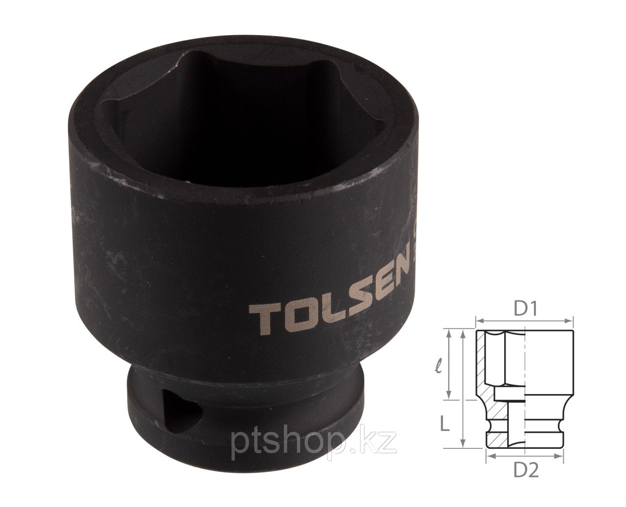 TOLSEN Головка торцевая ударная шестигранная 1/2", 27 мм TOLSEN TT18227