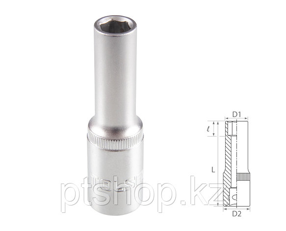 TOLSEN Головка торцевая глубокая шестигранная 1/2", 11 мм TOLSEN TT16561, фото 1