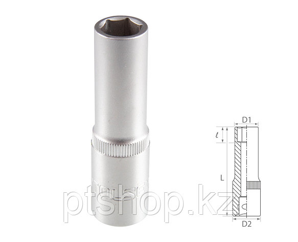 TOLSEN Головка торцевая глубокая шестигранная 1/2", 14 мм TOLSEN TT16564, фото 1