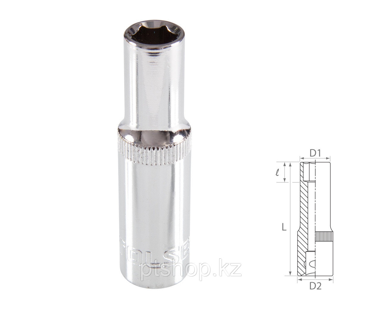 TOLSEN Головка торцевая глубокая шестигранная 3/8", 9 мм TOLSEN TT16359