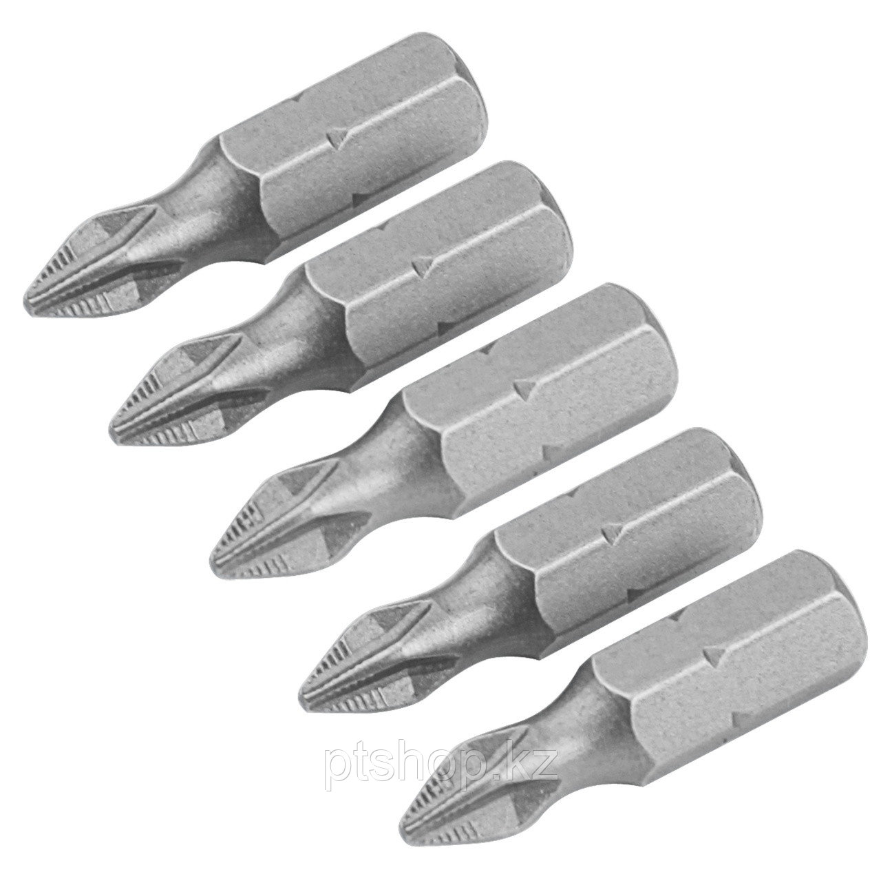 TOLSEN Набор вставок (бит) торцевых 1/4", Phillips, PH2, 25 мм, 5 предметов TOLSEN TT20271