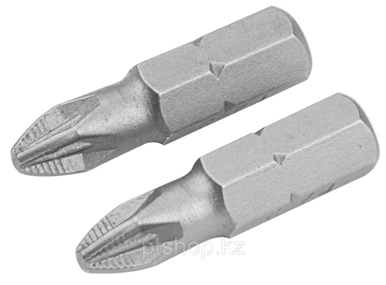 TOLSEN Набор вставок (бит) торцевых 1/4", Pozidriv, PZ3, 25 мм, 2 предмета TOLSEN TT20219