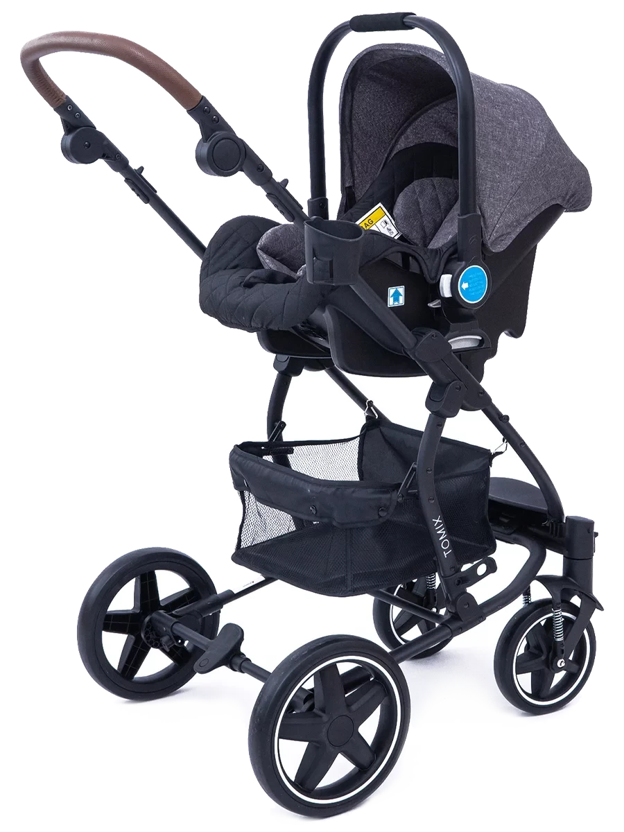 Детская коляска Tomix "Madison", (Dark Grey+Black) - фото 2 - id-p112693106