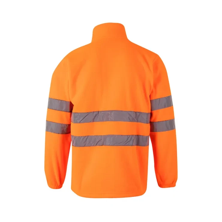 Мужская куртка HV флисовая оранжевый - фото 5 - id-p112693132