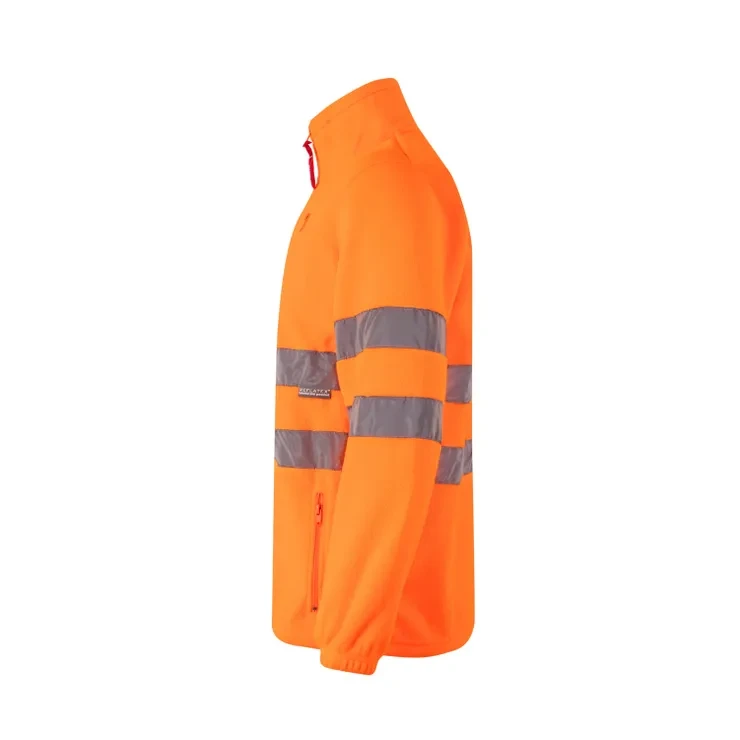 Мужская куртка HV флисовая оранжевый - фото 3 - id-p112693132