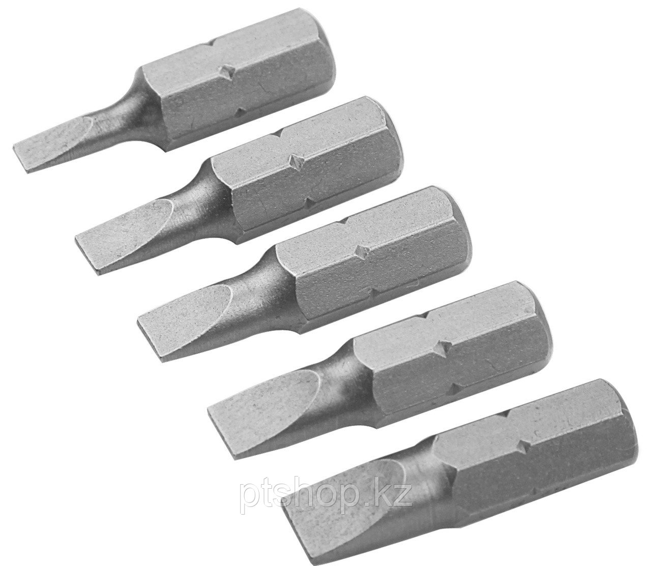 TOLSEN Набор вставок (бит) торцевых 1/4", Slotted, 3-6,5 мм, 25 мм, 5 предметов TOLSEN TT20285