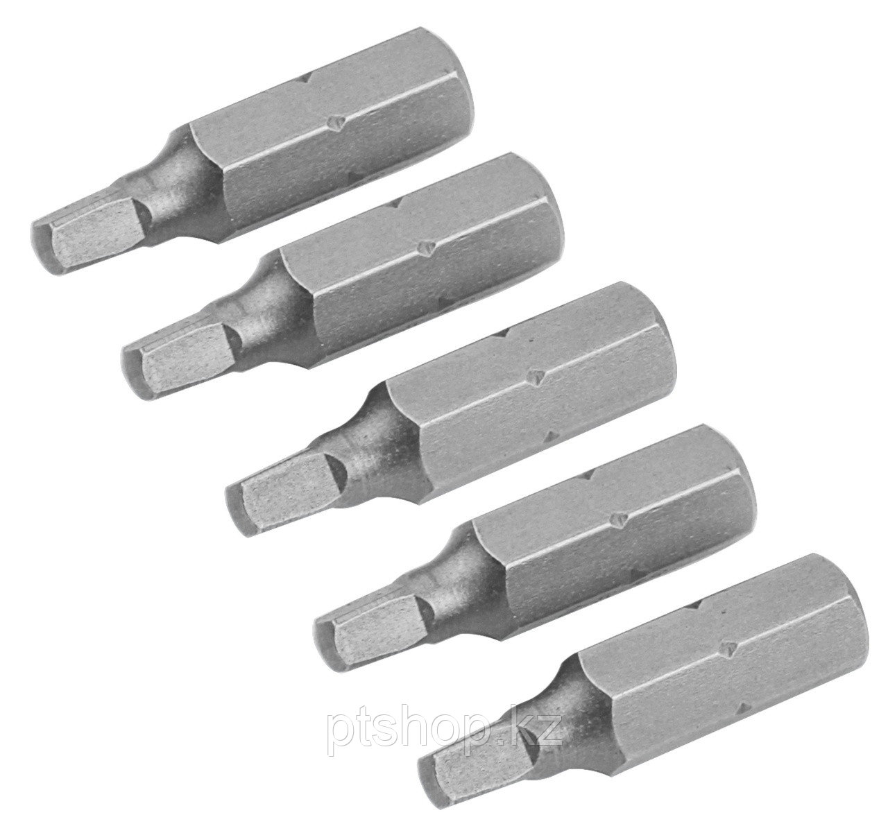 TOLSEN Набор вставок (бит) торцевых 1/4", Square, S2, 25 мм, 5 предметов TOLSEN TT20280