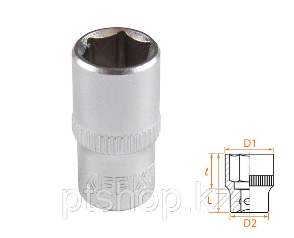 AFFIX Головка торцевая стандартная шестигранная 1/4", 09 мм AFFIX AF00020009, фото 1