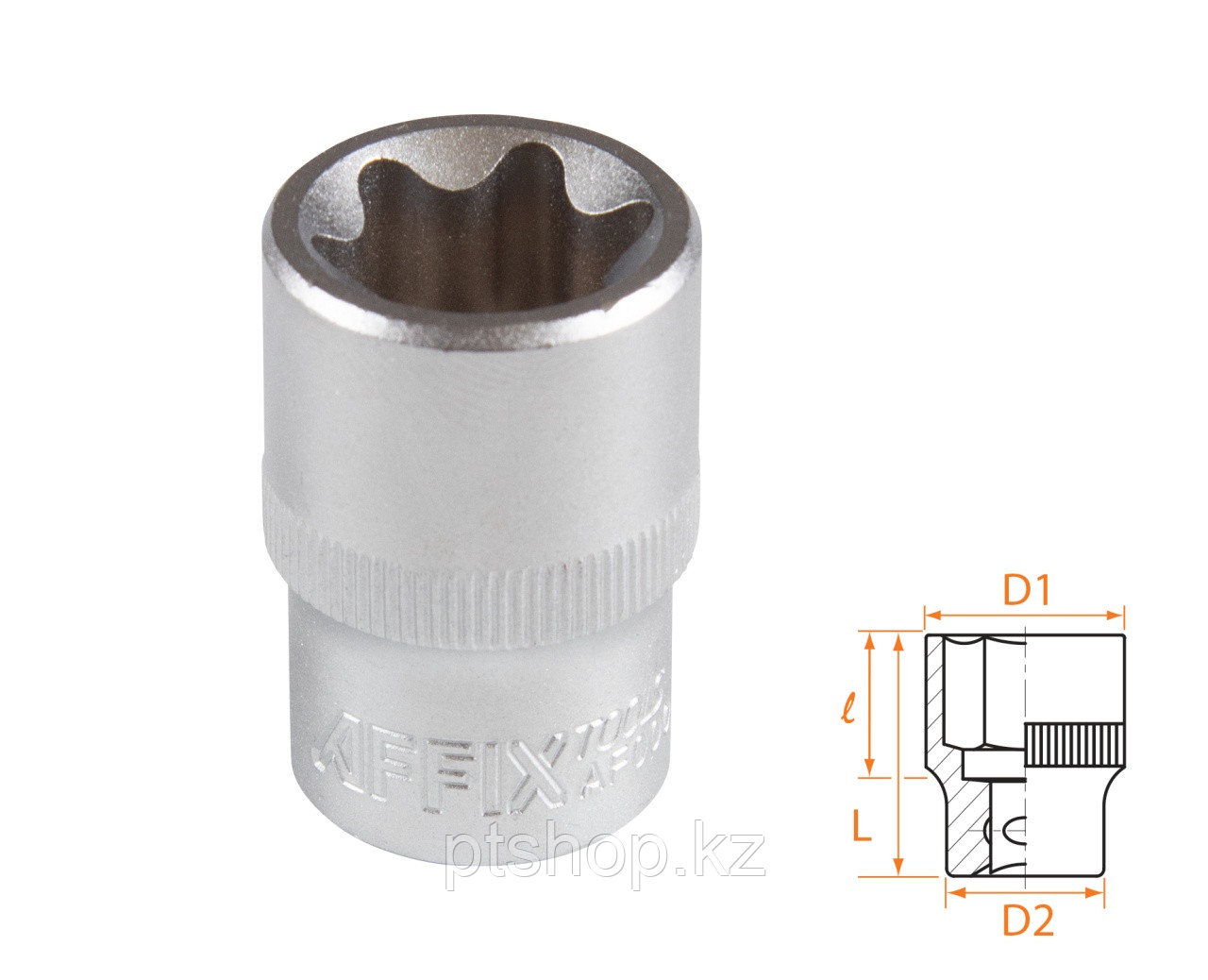 AFFIX Головка торцевая TORX Е-стандарт 1/2", E22 AFFIX AF00043022