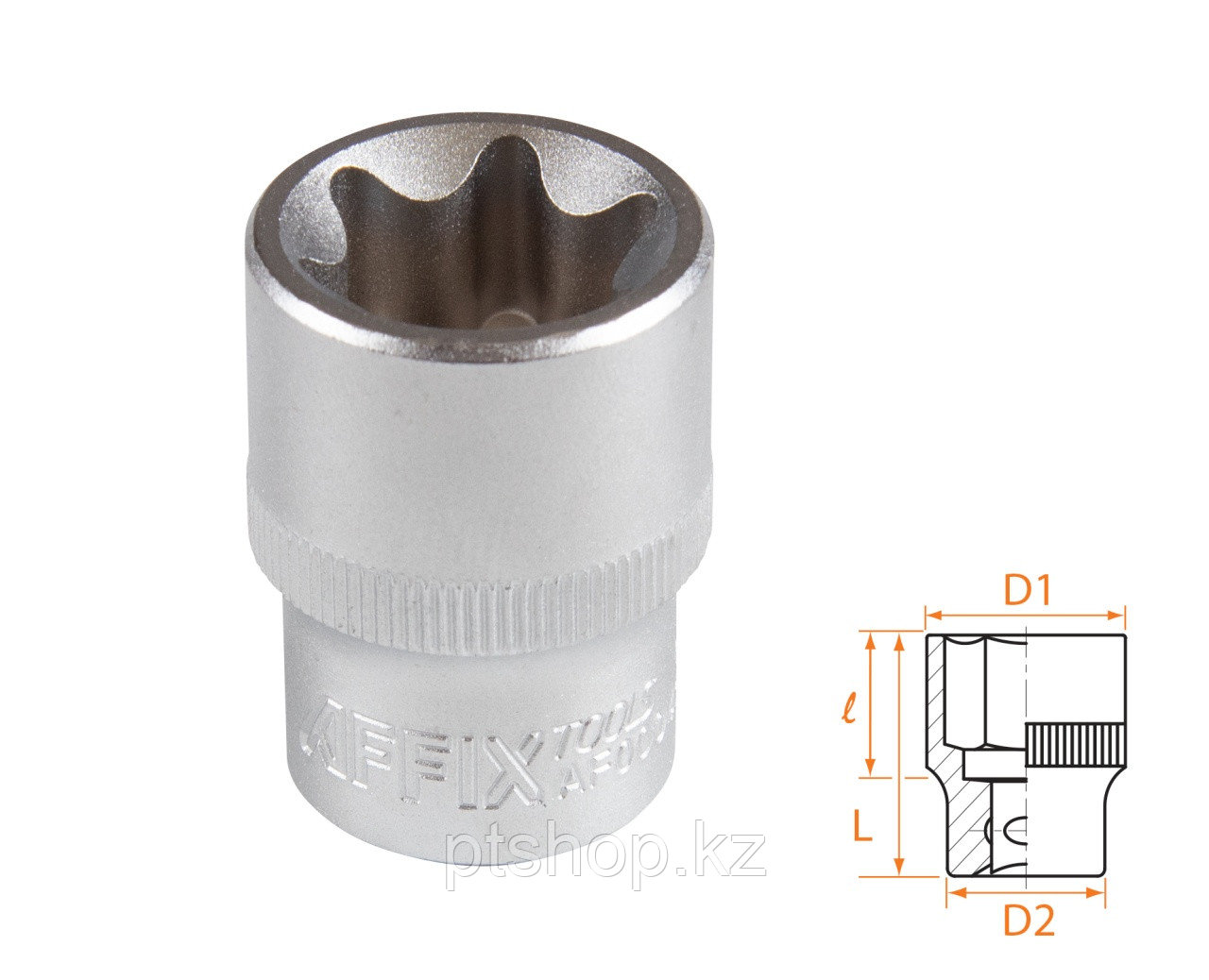 AFFIX Головка торцевая TORX Е-стандарт 1/2", E24 AFFIX AF00043024