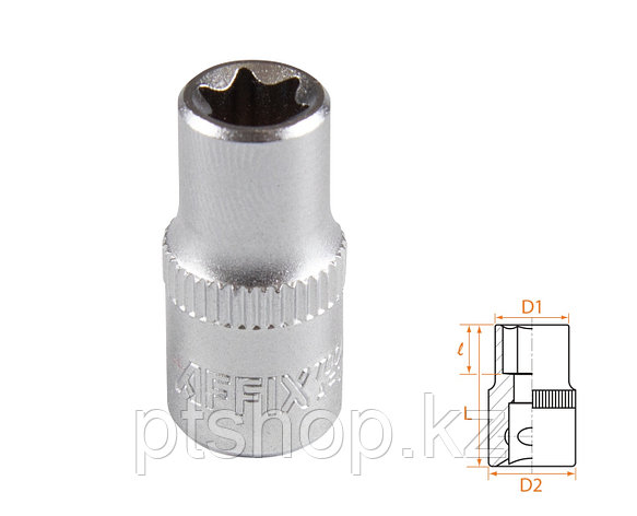 AFFIX Головка торцевая TORX Е-стандарт 1/4", E8 AFFIX AF00023008, фото 1