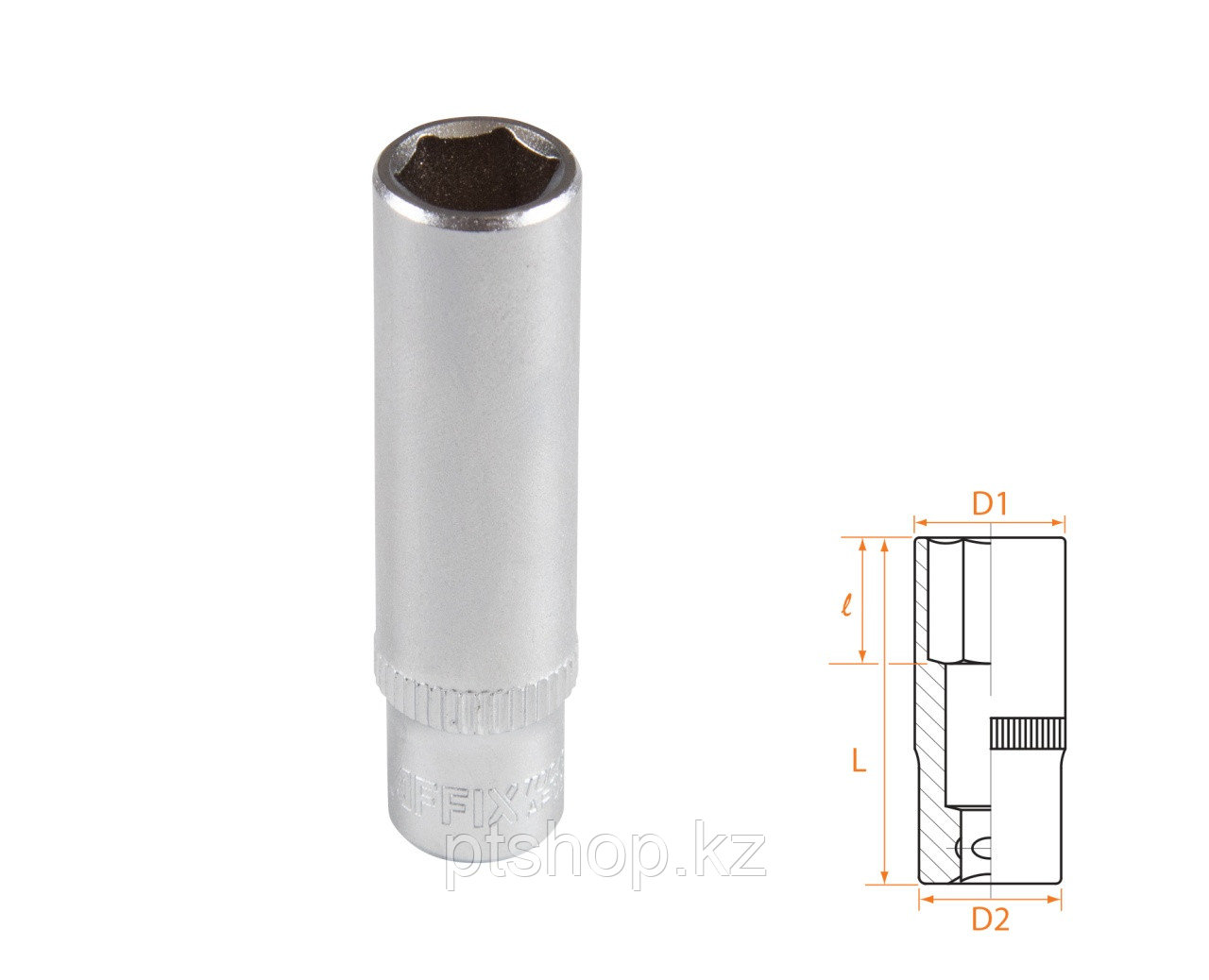 AFFIX Головка торцевая глубокая шестигранная 1/4", 09 мм AFFIX AF00120009
