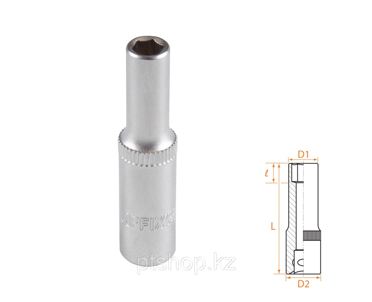 AFFIX Головка торцевая глубокая шестигранная 1/4", 5,5 мм AFFIX AF00120055