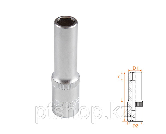 AFFIX Головка торцевая глубокая шестигранная 3/8", 09 мм AFFIX AF00130009, фото 1