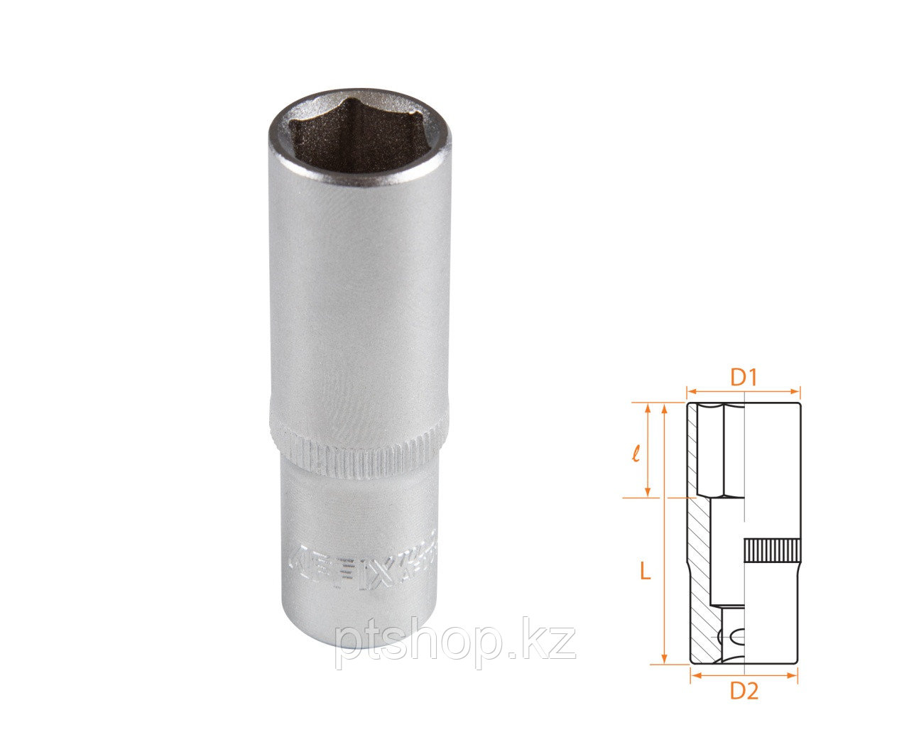 AFFIX Головка торцевая глубокая шестигранная 3/8", 14 мм AFFIX AF00130014