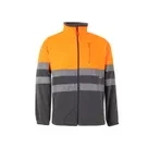 Мужская куртка HV флисовая Серый/Яркий оранжевый, XS - фото 1 - id-p112693281
