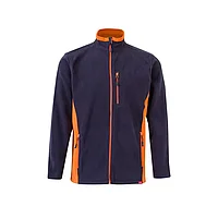 Мужская флисовая куртка Темно-синий/Оранжевый