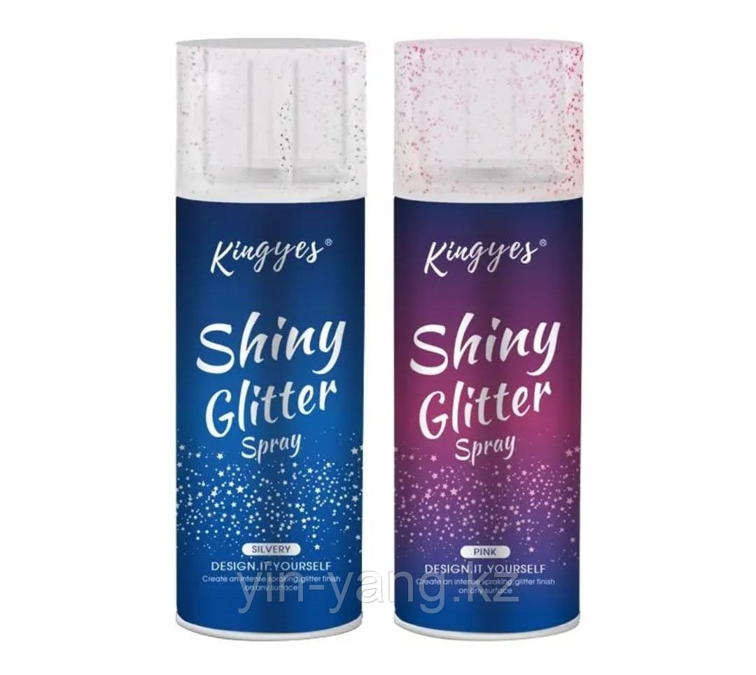 Спрей для волос и тела с блестками «Shiny Glitter Spray» (серебро), 120 мл - фото 2 - id-p112693728