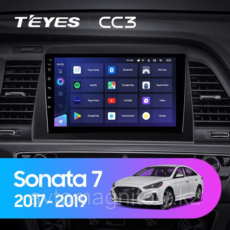 Автомагнитола Teyes CC3 4GB/32GB для Hyundai Sonata 2018-2019