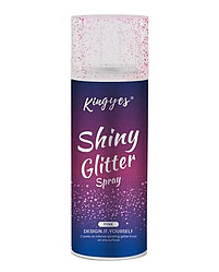 Спрей для волос и тела с блестками «Shiny Glitter Spray» (розовый), 120 мл